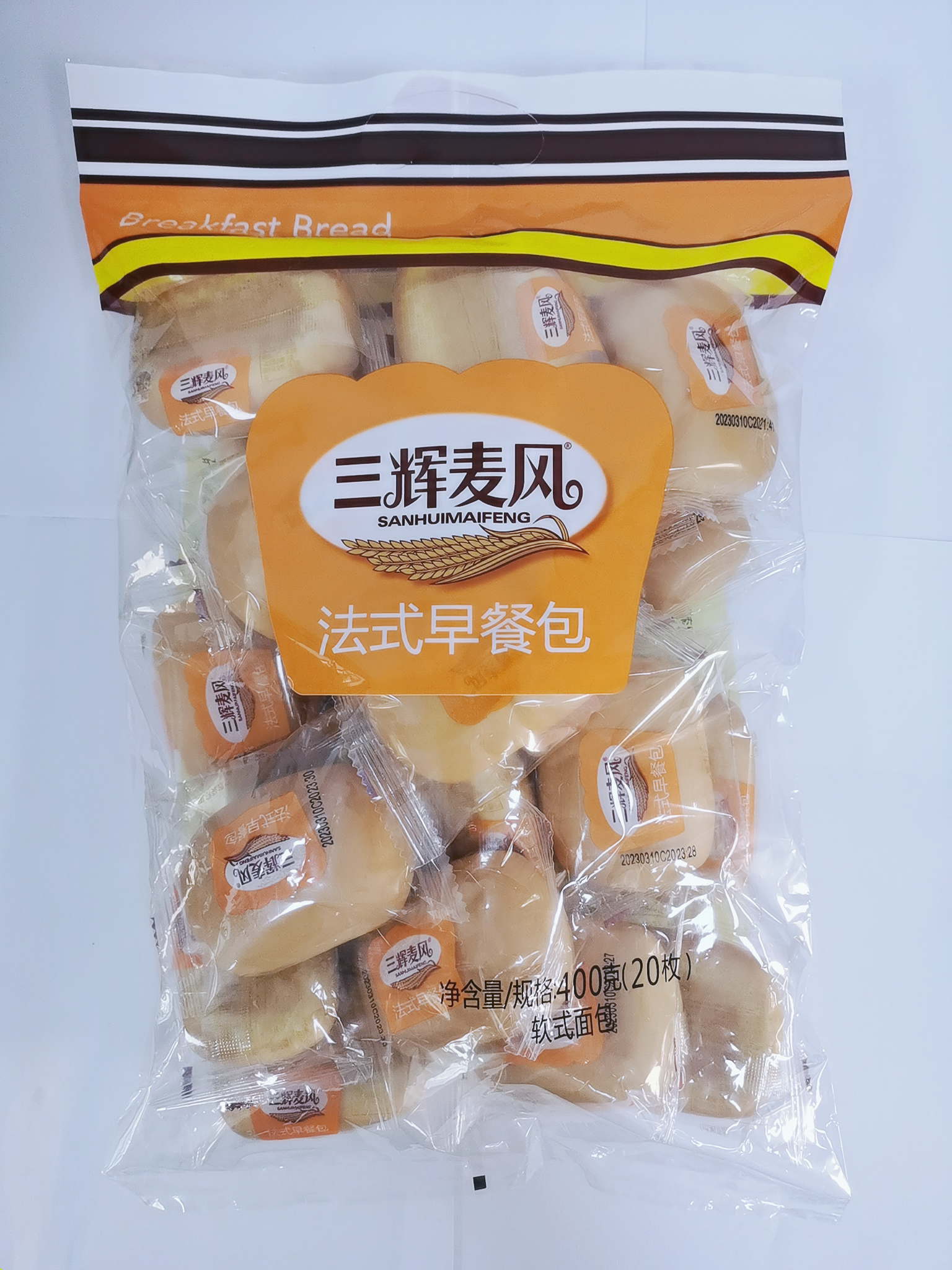 三辉法式早餐面包400g