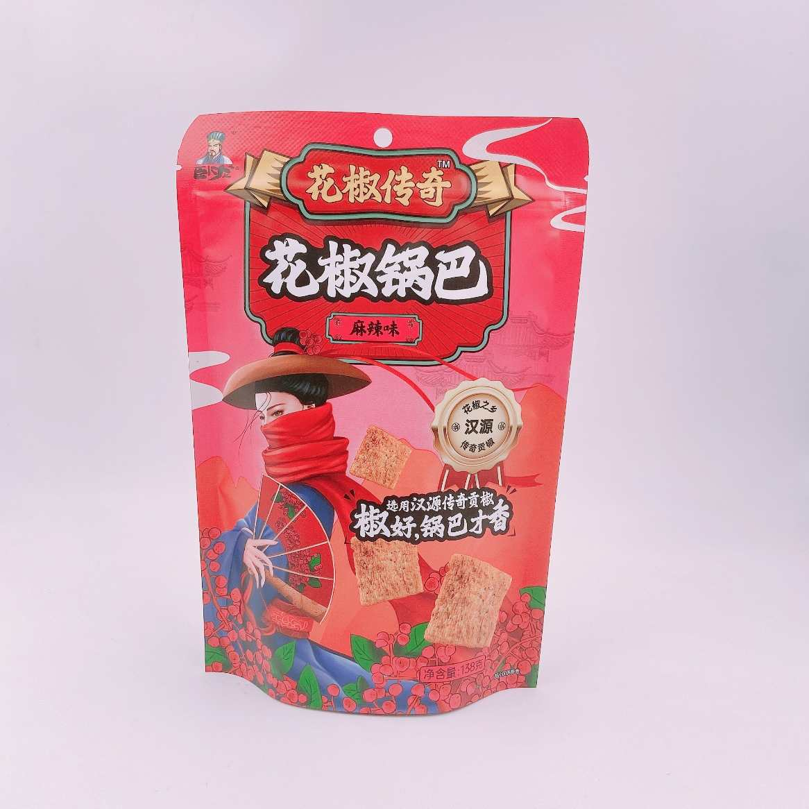 卧龙麻辣味花椒锅巴138g