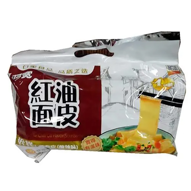 白家阿宽红油面皮酸辣味四连包420g