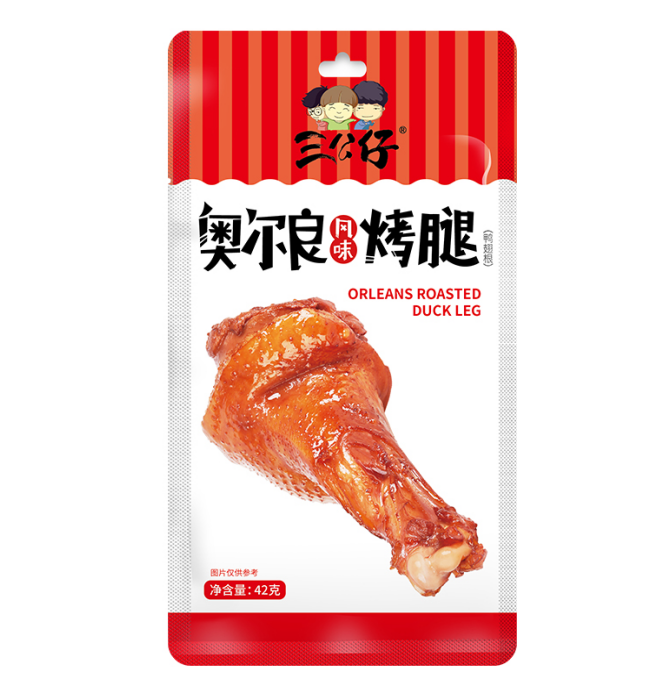 三公仔奥尔良风味鸭翅根42g
