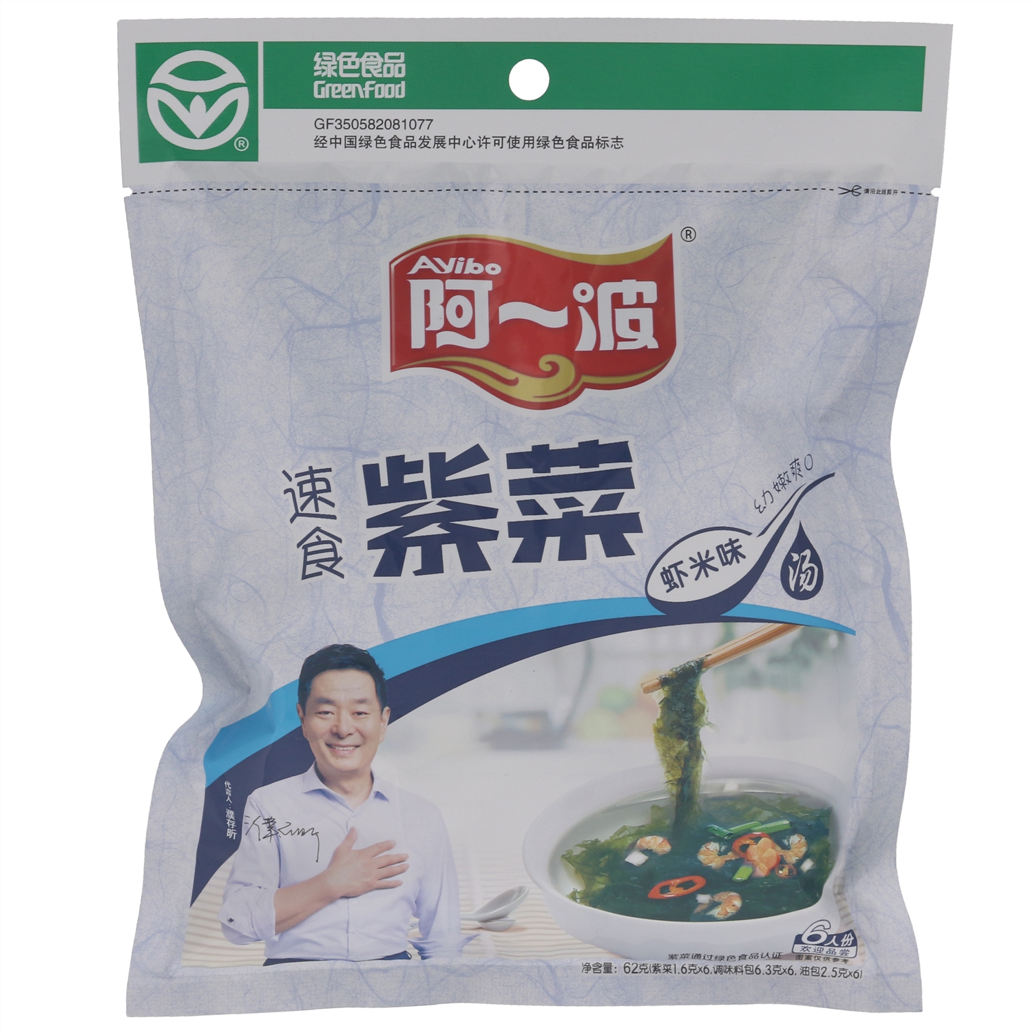 阿一波紫菜汤虾米味62g