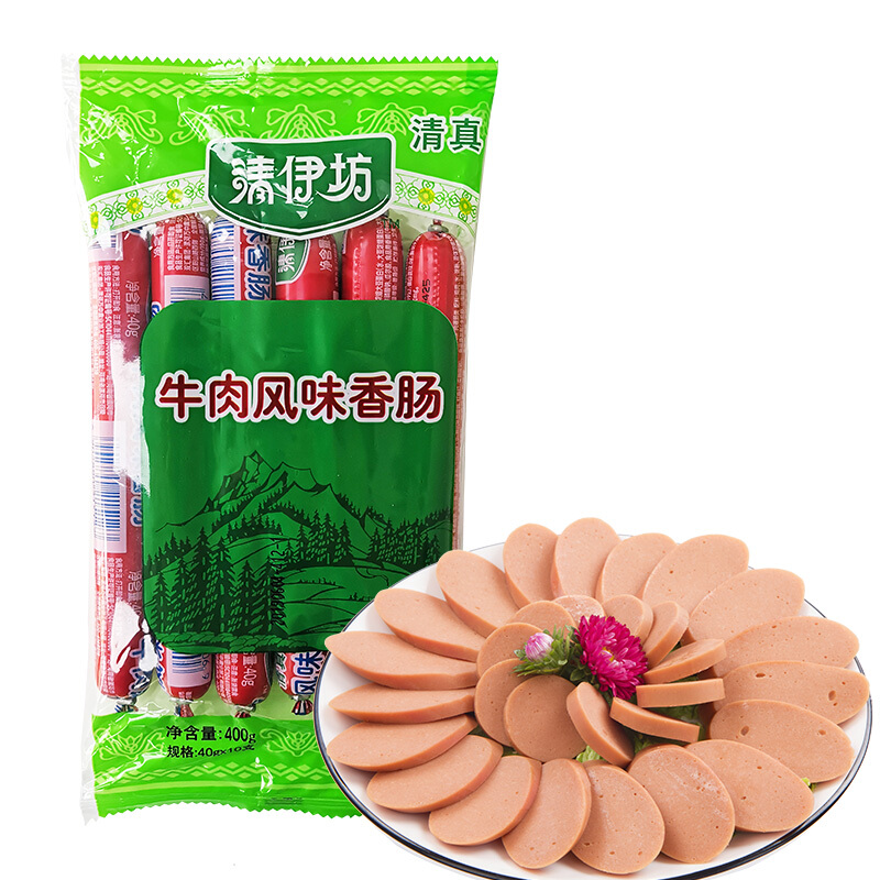 清伊坊牛肉风味香肠40g*10