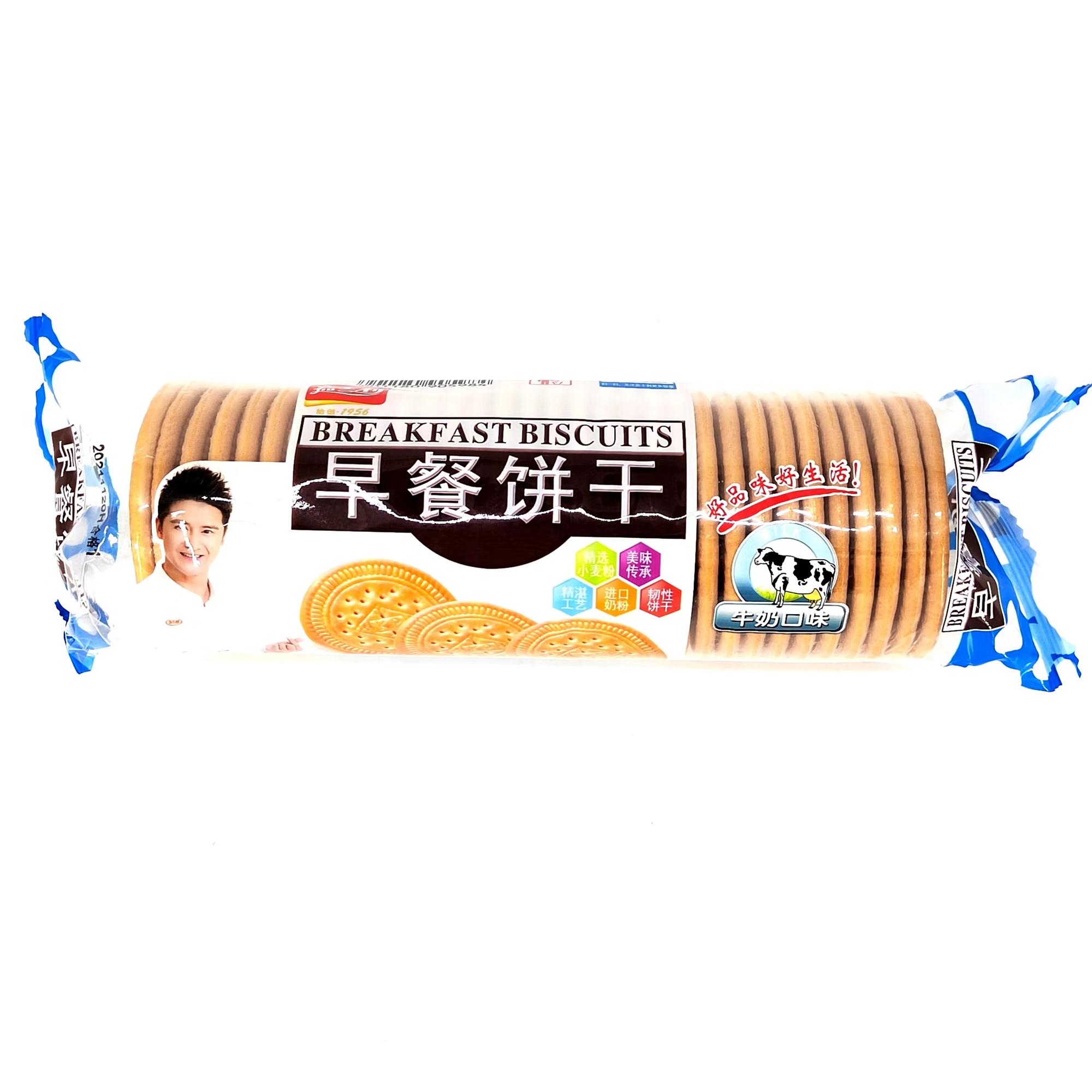 嘉士利牛奶味早餐饼干167g