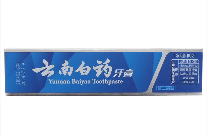 云南白药留兰香型牙膏100g