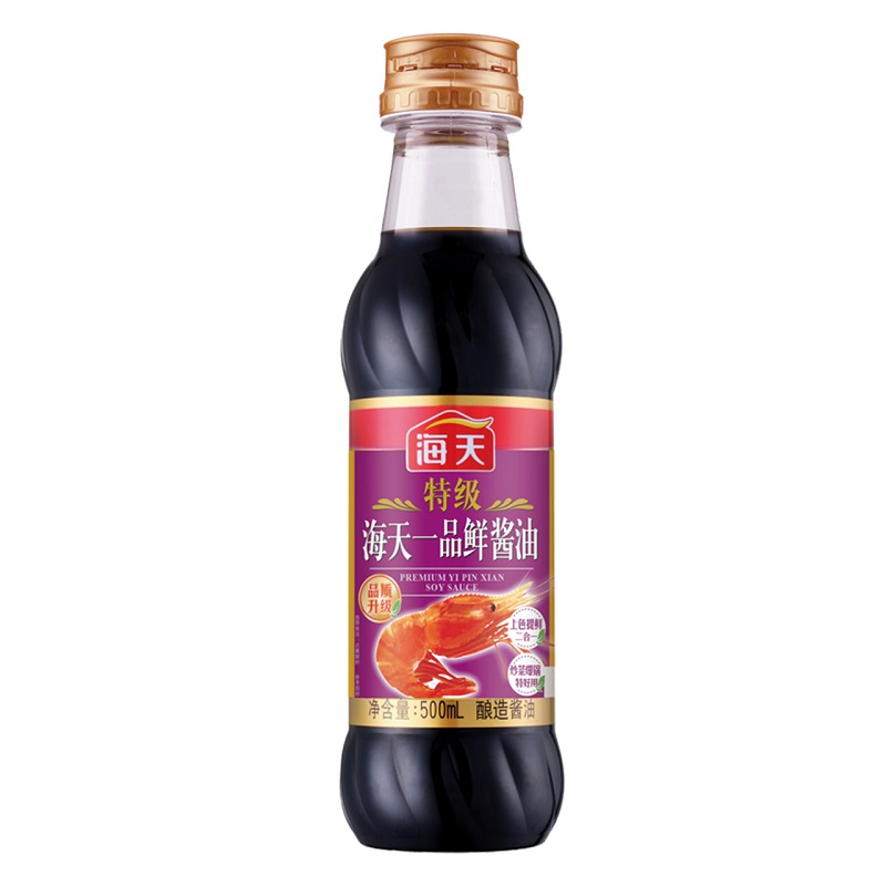 海天一品鲜酱油500ML(塑瓶）