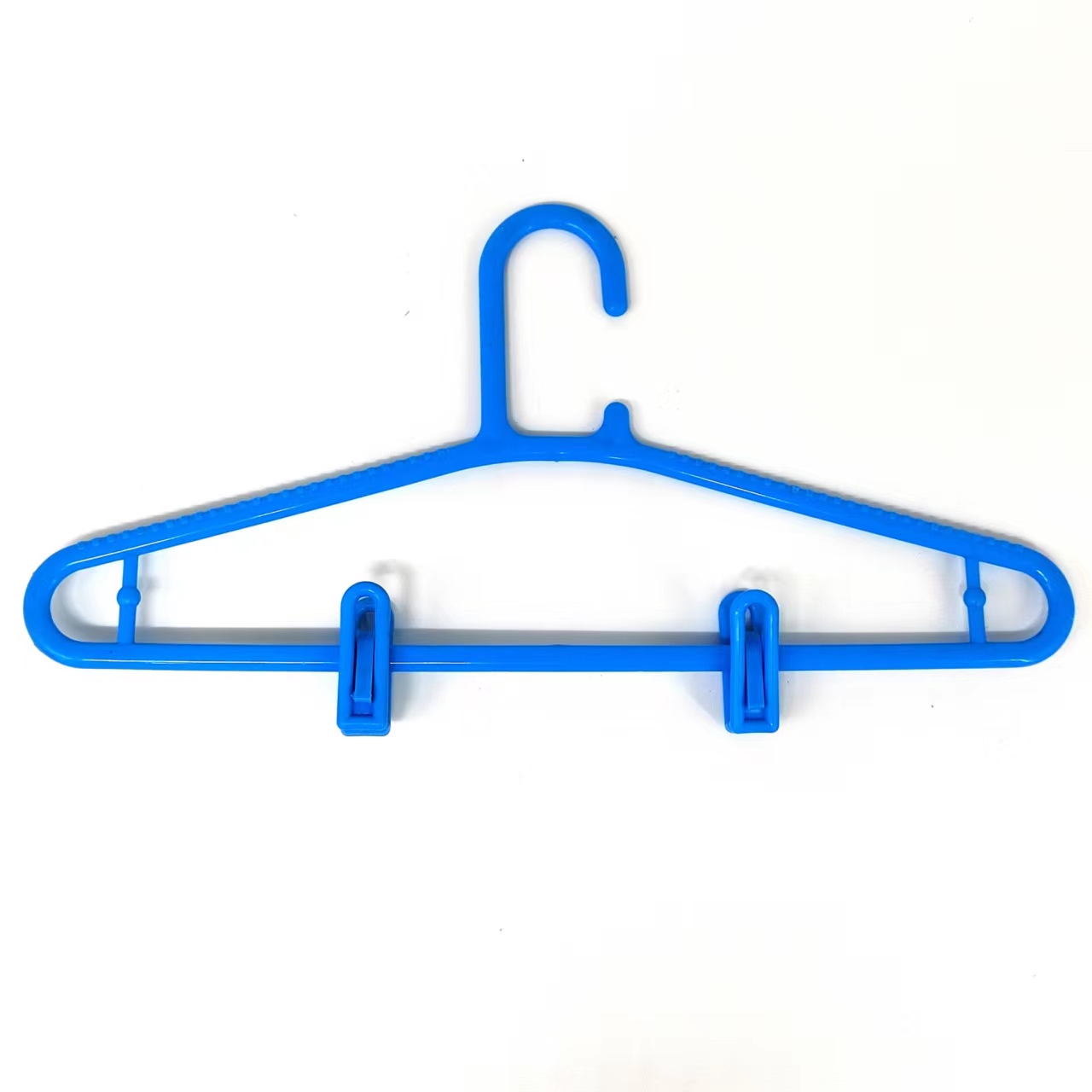 长430mm，高180mm蓝色PE塑胶衣架