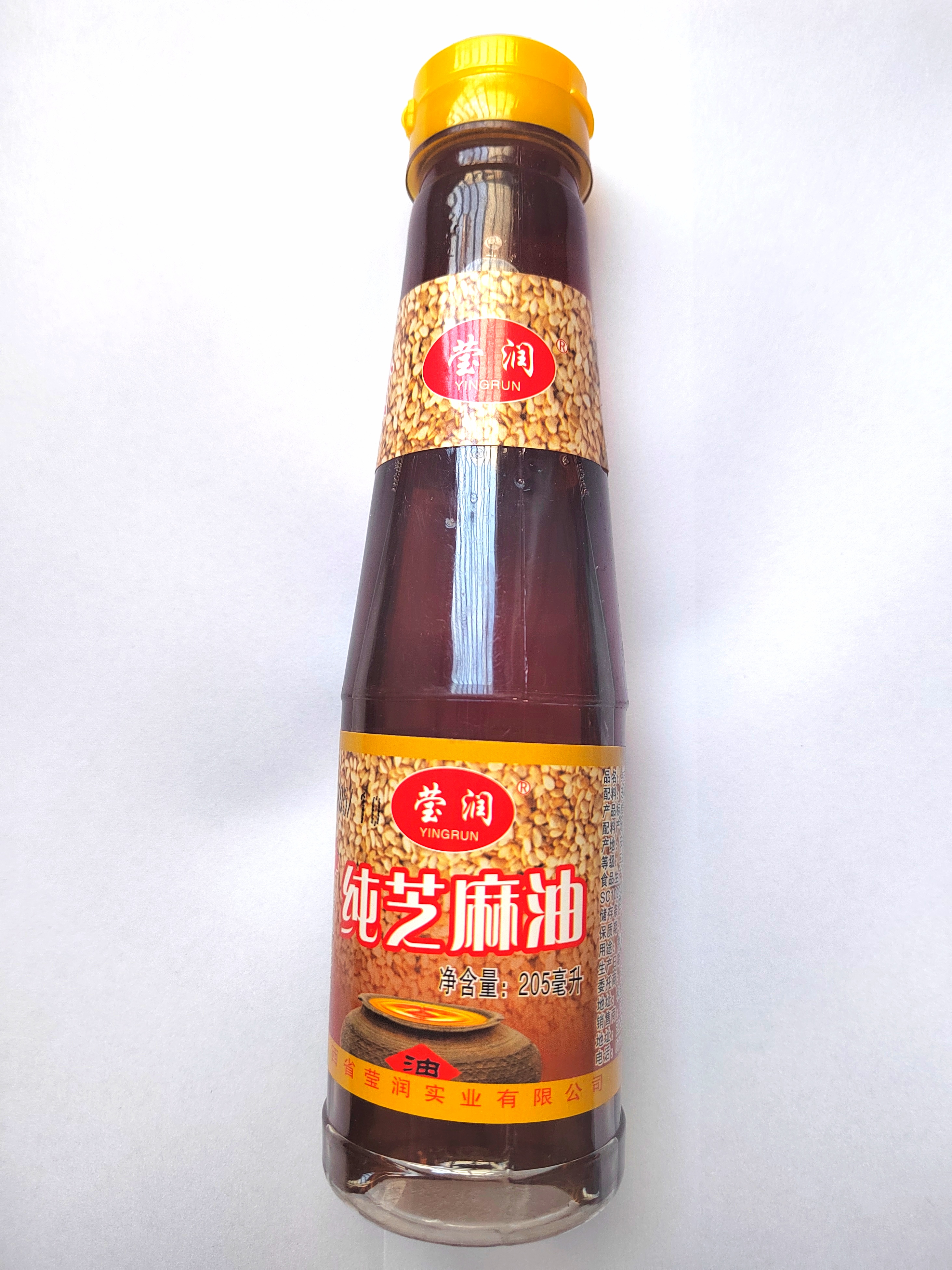 莹润纯芝麻油205ml