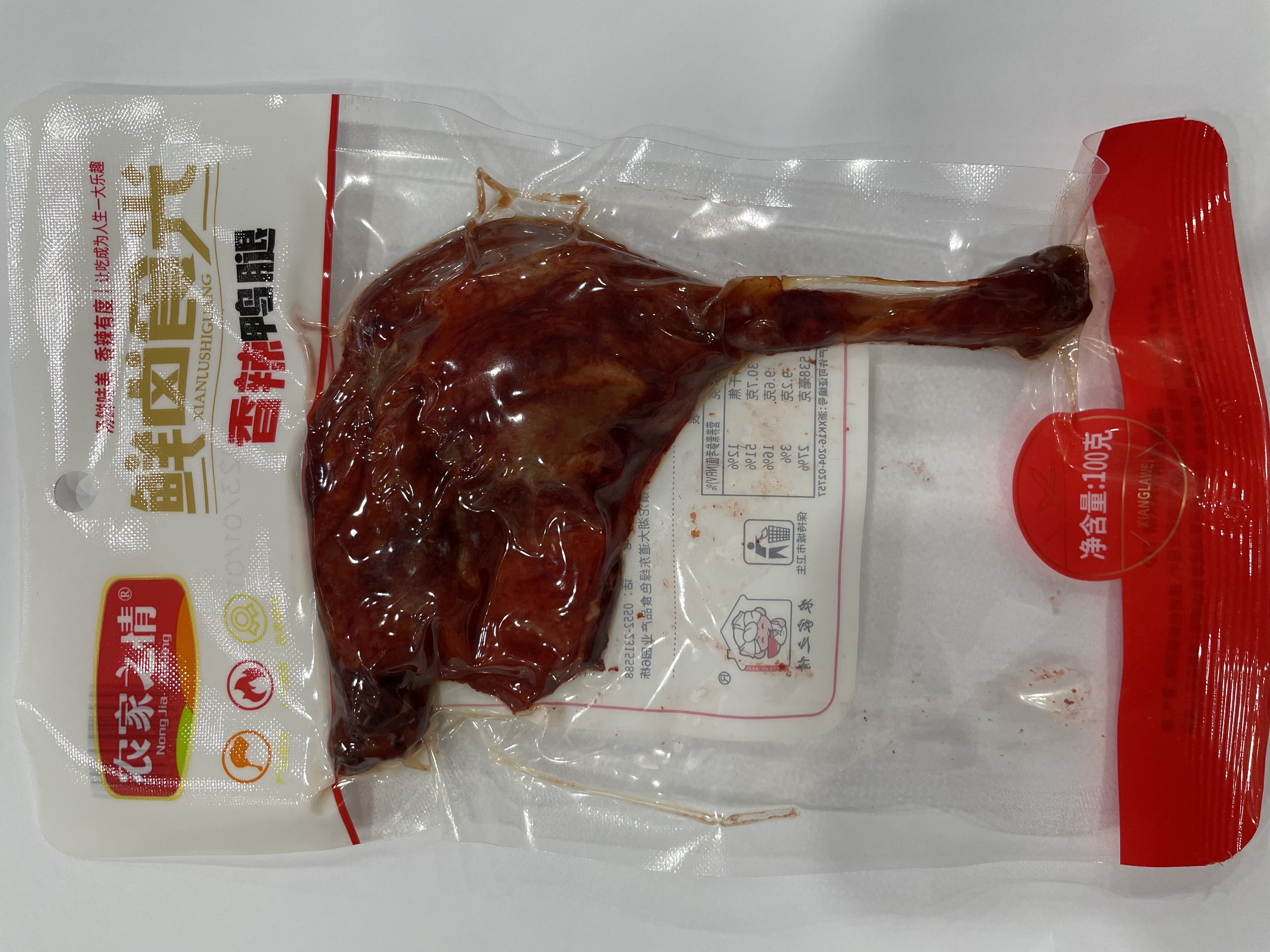 农家之情香辣味鸭腿100g