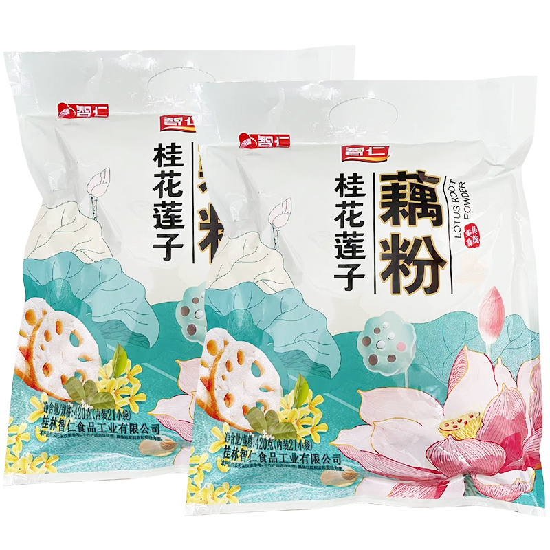 智仁桂花莲子藕粉420g