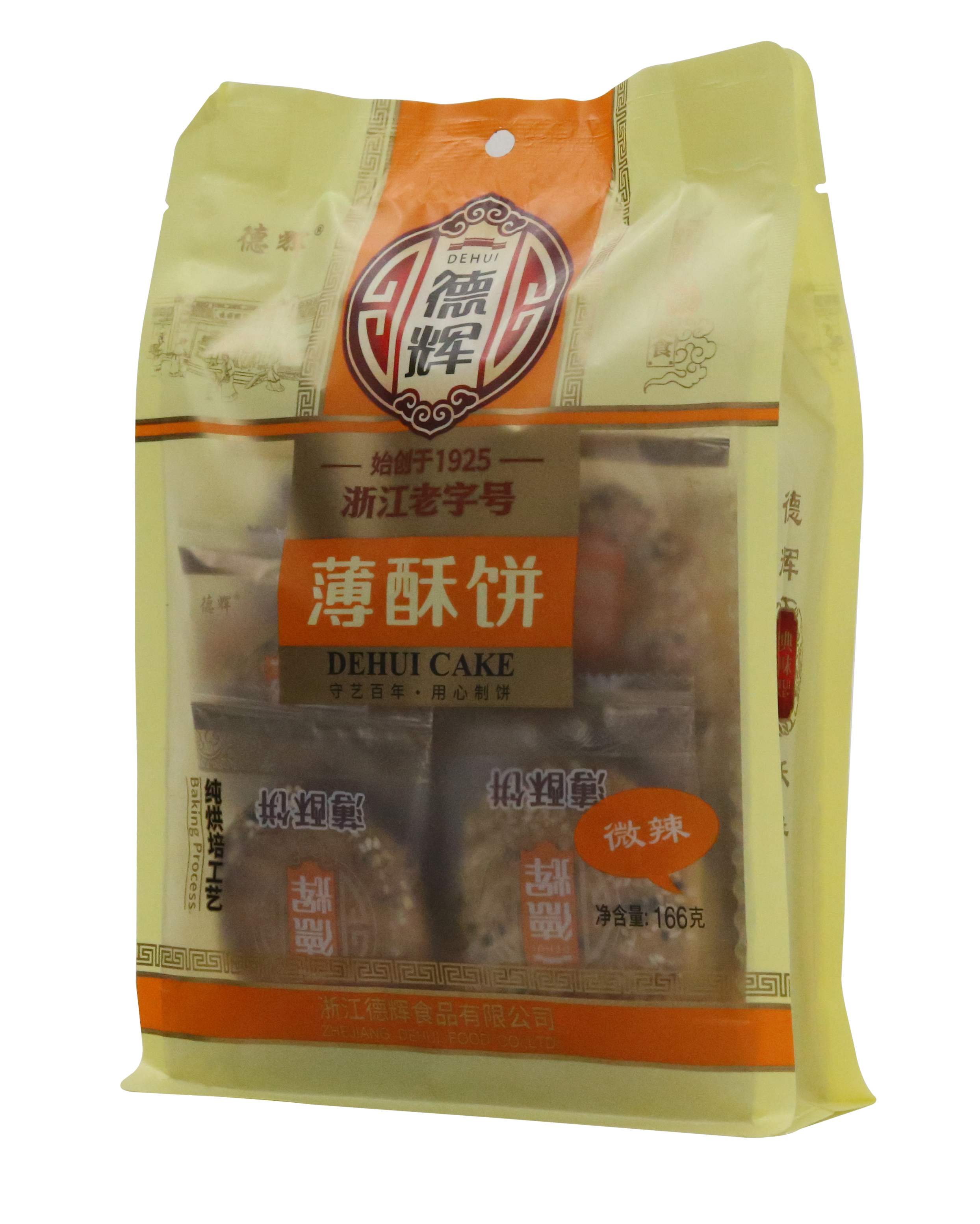 德辉薄酥饼微辣166g