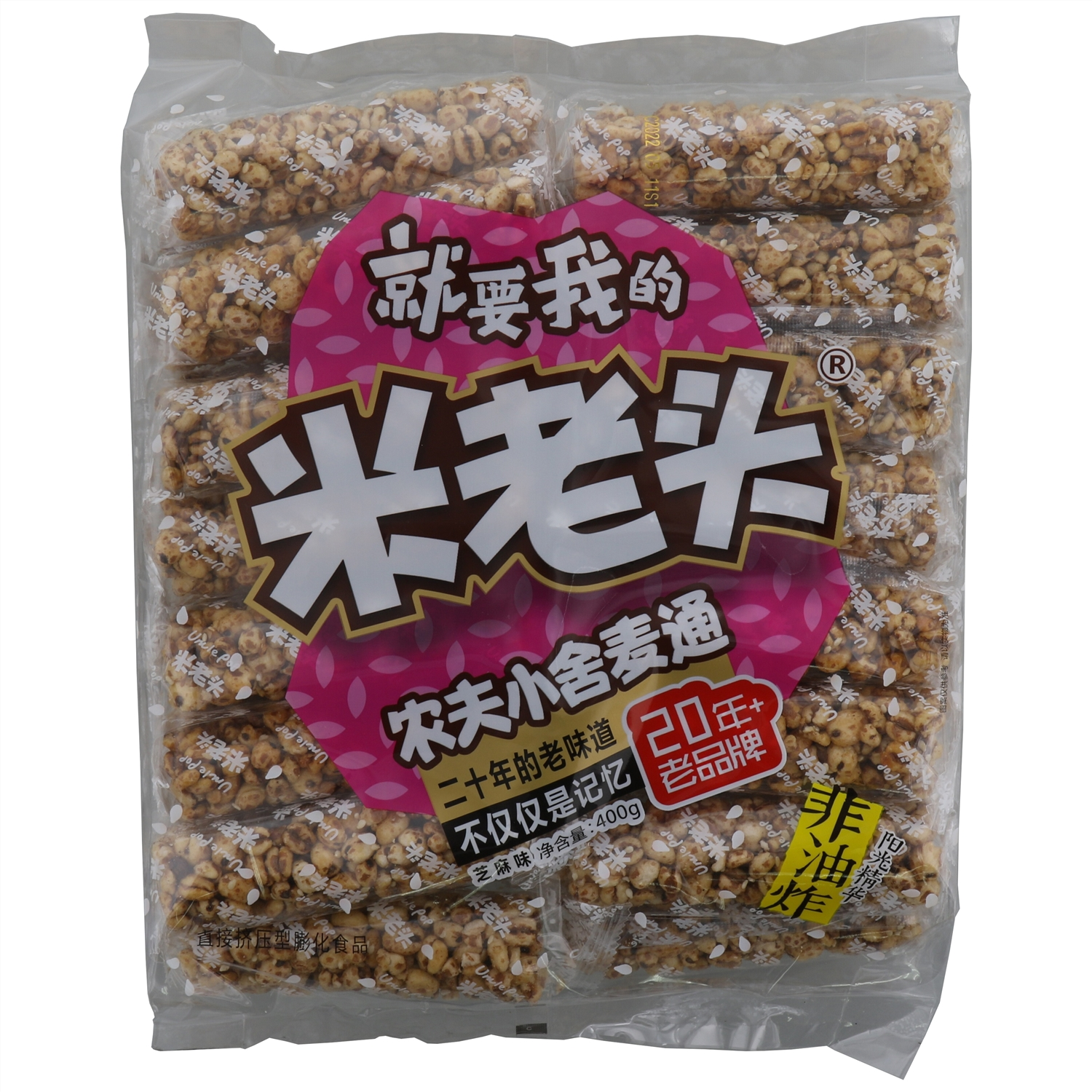 米老头芝麻味农夫小舍麦通400g