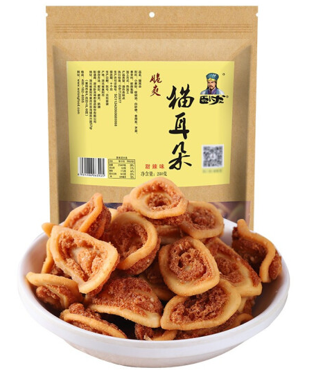 卧龙甜辣味猫耳朵280g