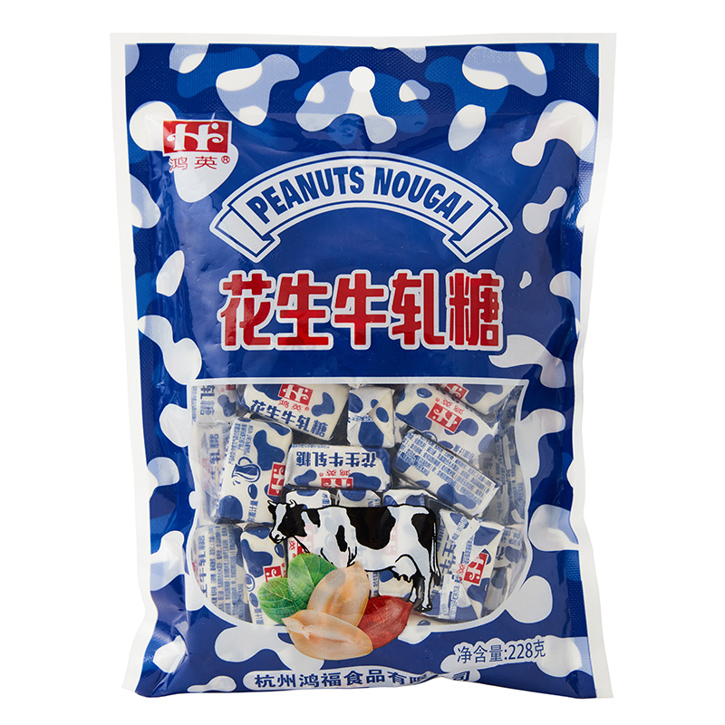 鸿英花生牛轧糖228g