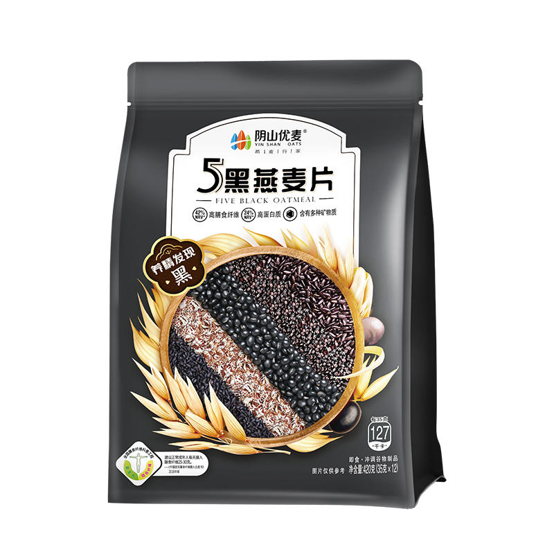 阴山优麦5黑燕麦片420g(35g*12)