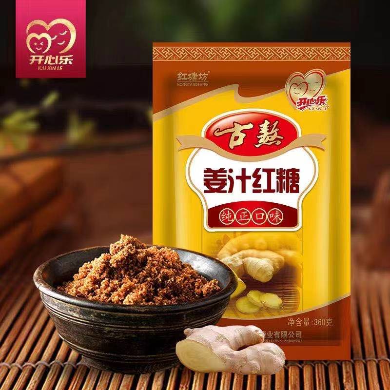 开心乐红糖坊姜汁红糖360g