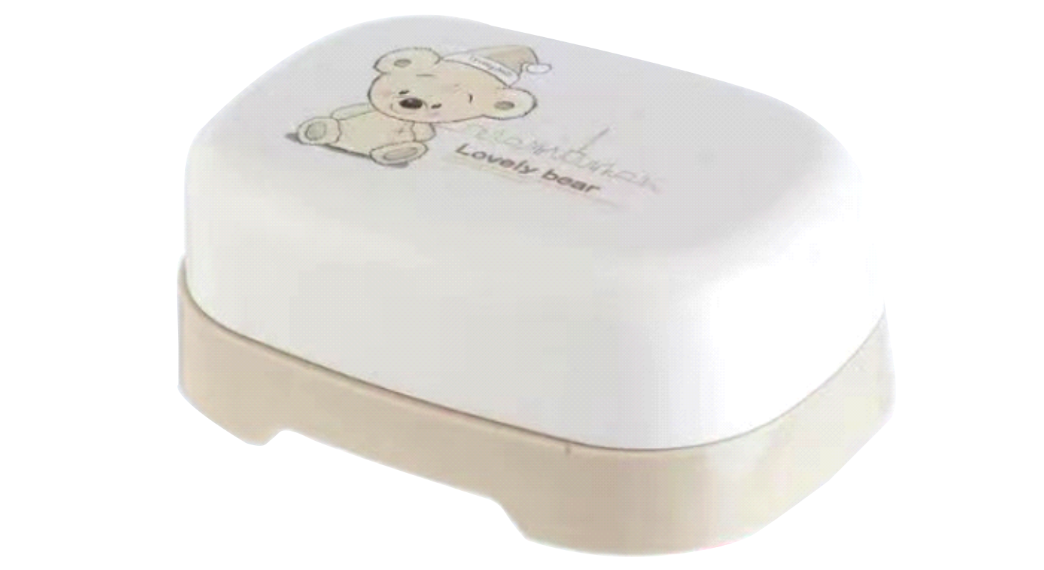 顺美快乐熊方形香皂盒