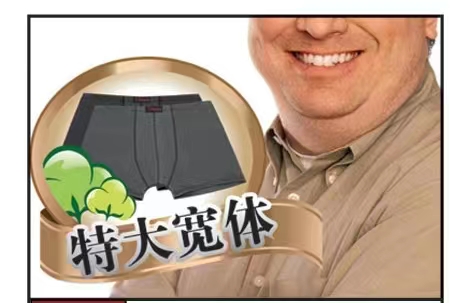 浪莎男款大码内裤（2条装）