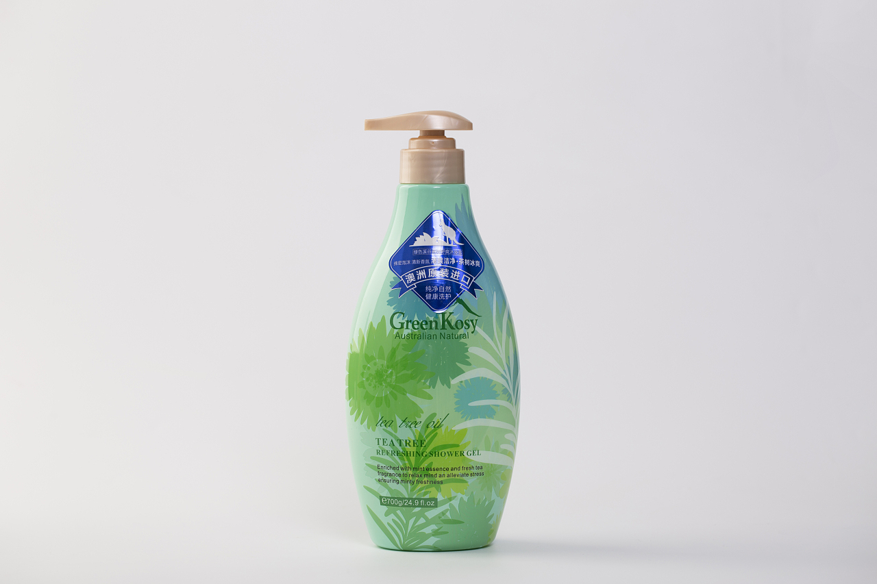 绿色溪谷茶树舒爽沐浴露700g