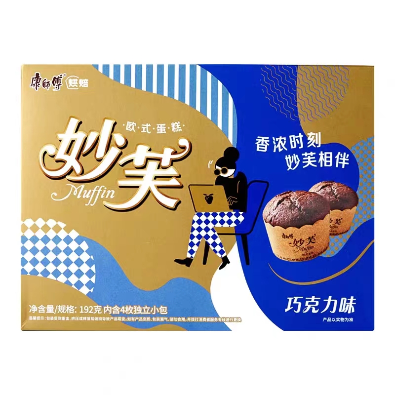 康师傅妙芙蛋糕巧克力味 192g