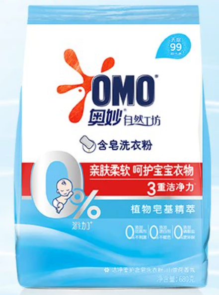 奥妙亲肤皂粉亮彩护衣洗衣粉650g