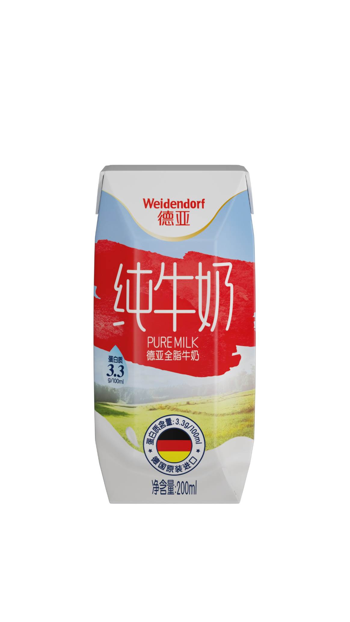 德亚全脂牛奶200ml