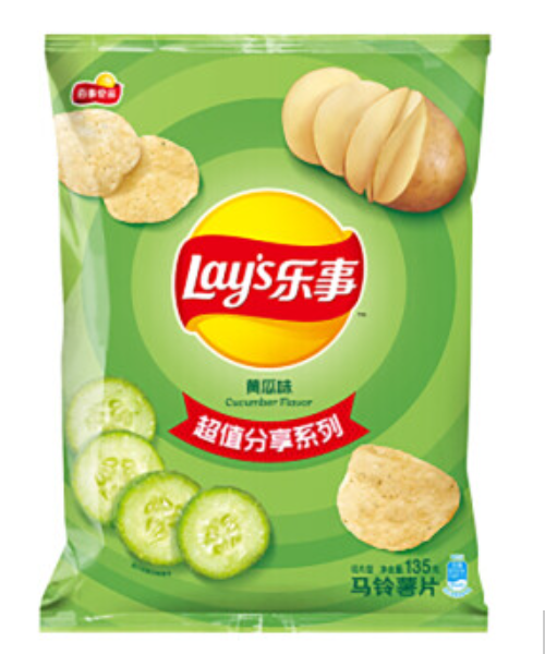 乐事薯片黄瓜味135g