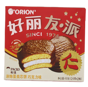 好丽友2p新巧克力派盒（24gx2）