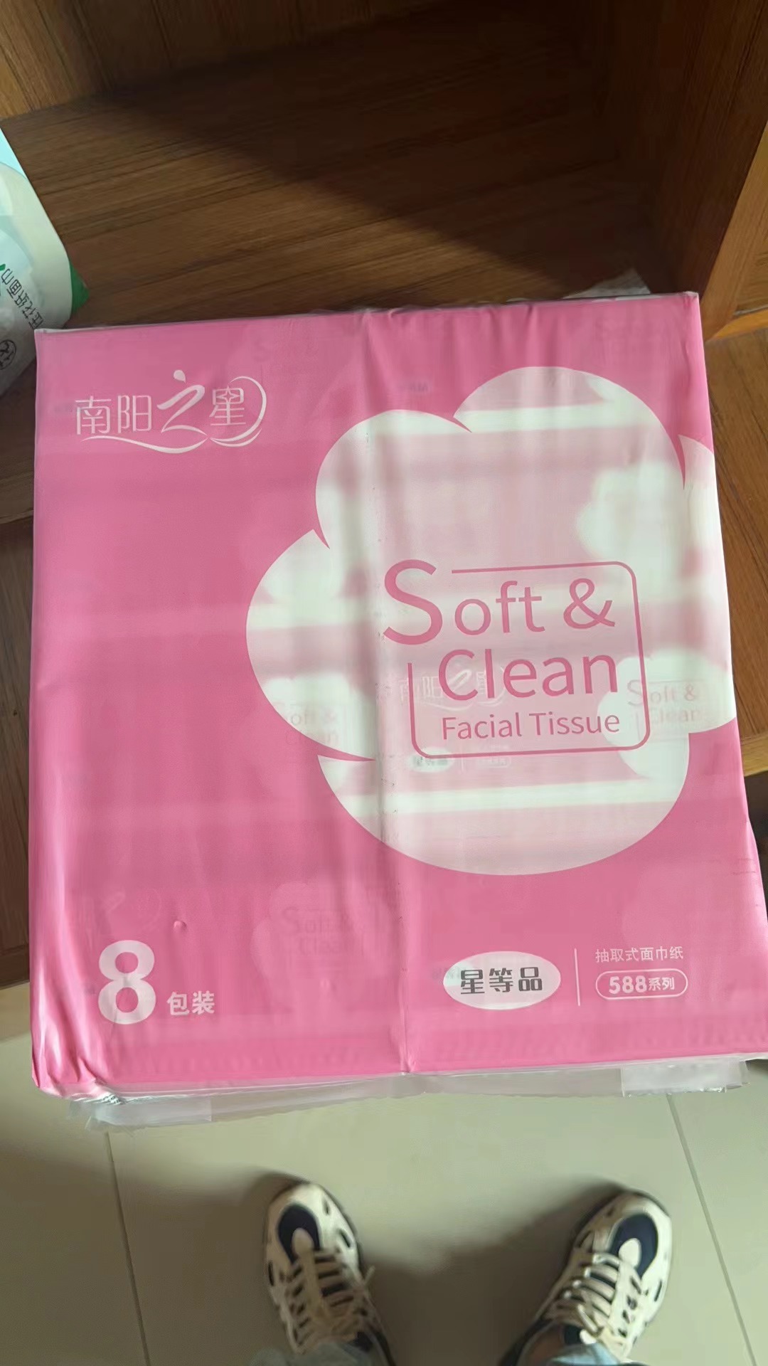 南阳之星可湿水抽取式面巾588系列（8包装）