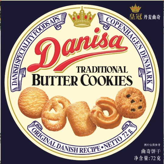 皇冠丹麦曲奇饼干72g