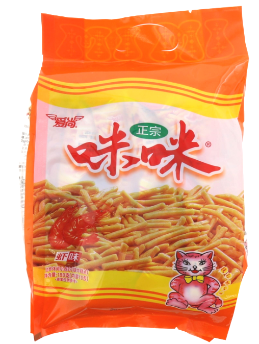 爱尚咪咪休闲小点心180g虾味