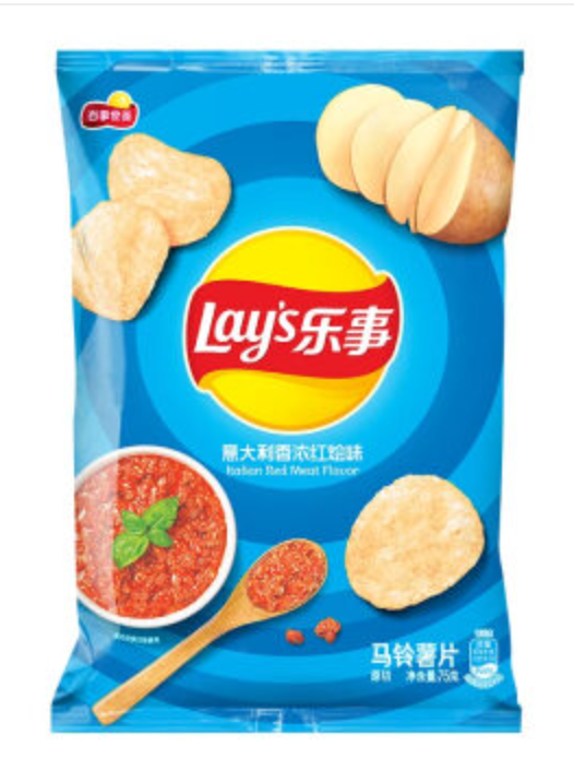 乐事薯片意大利香浓红烩味75g