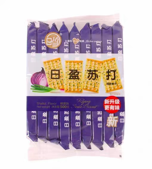 日盈苏打饼干（鲜葱味）500g