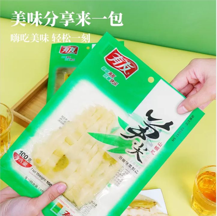 有友笋尖山椒味100g