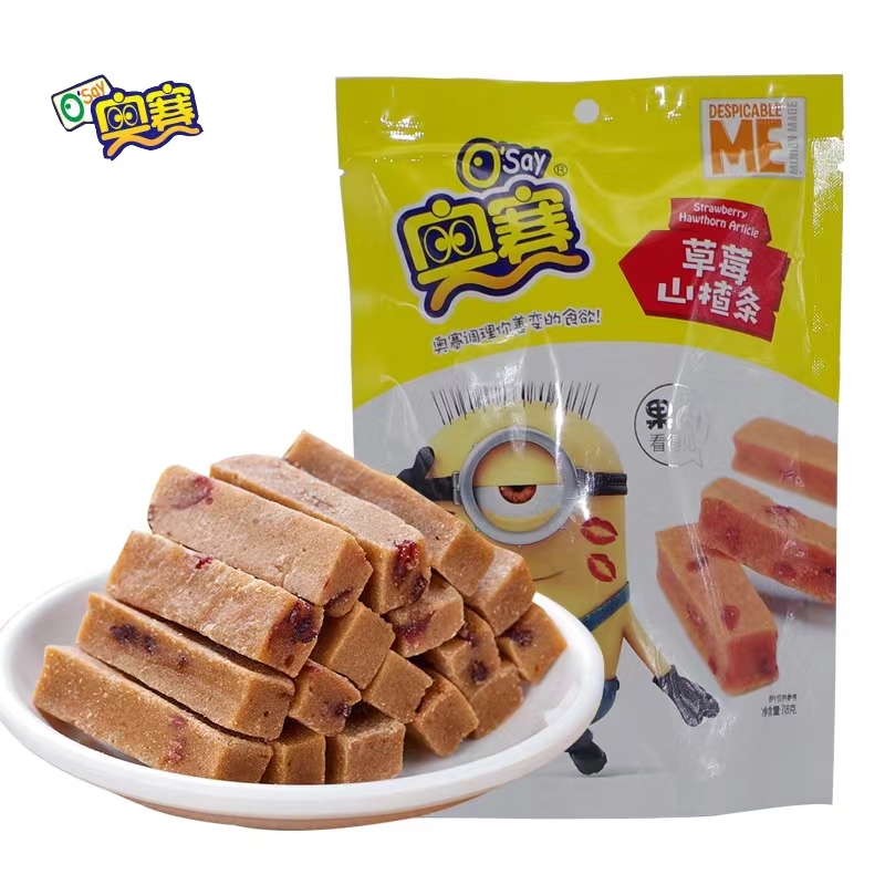 奥赛草莓山楂条118g