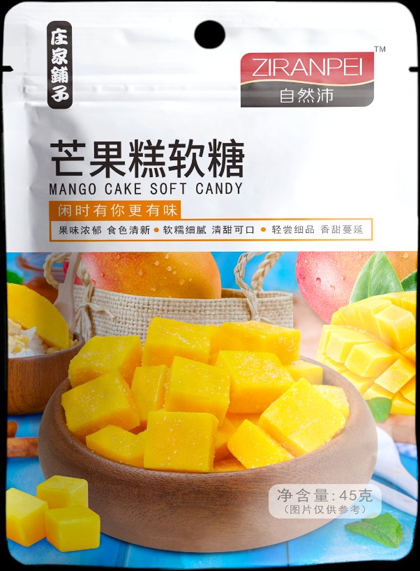 庄家铺子自然沛芒果糕软糖45g