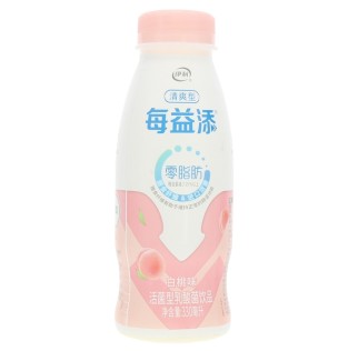 330ml伊利每益添乳酸菌-0脂肪清爽型白桃味