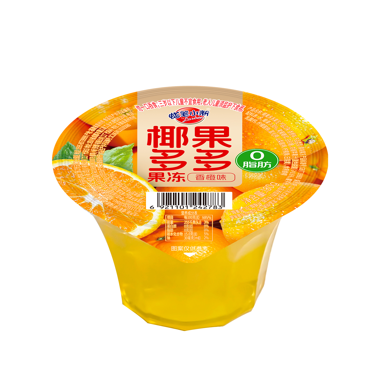 蜡笔小新椰果多多果冻香橙味180g