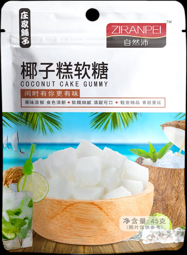 庄家铺子自然沛椰子糕软糖45g
