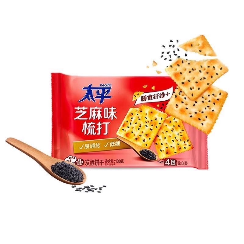 太平梳打饼干芝麻味100g