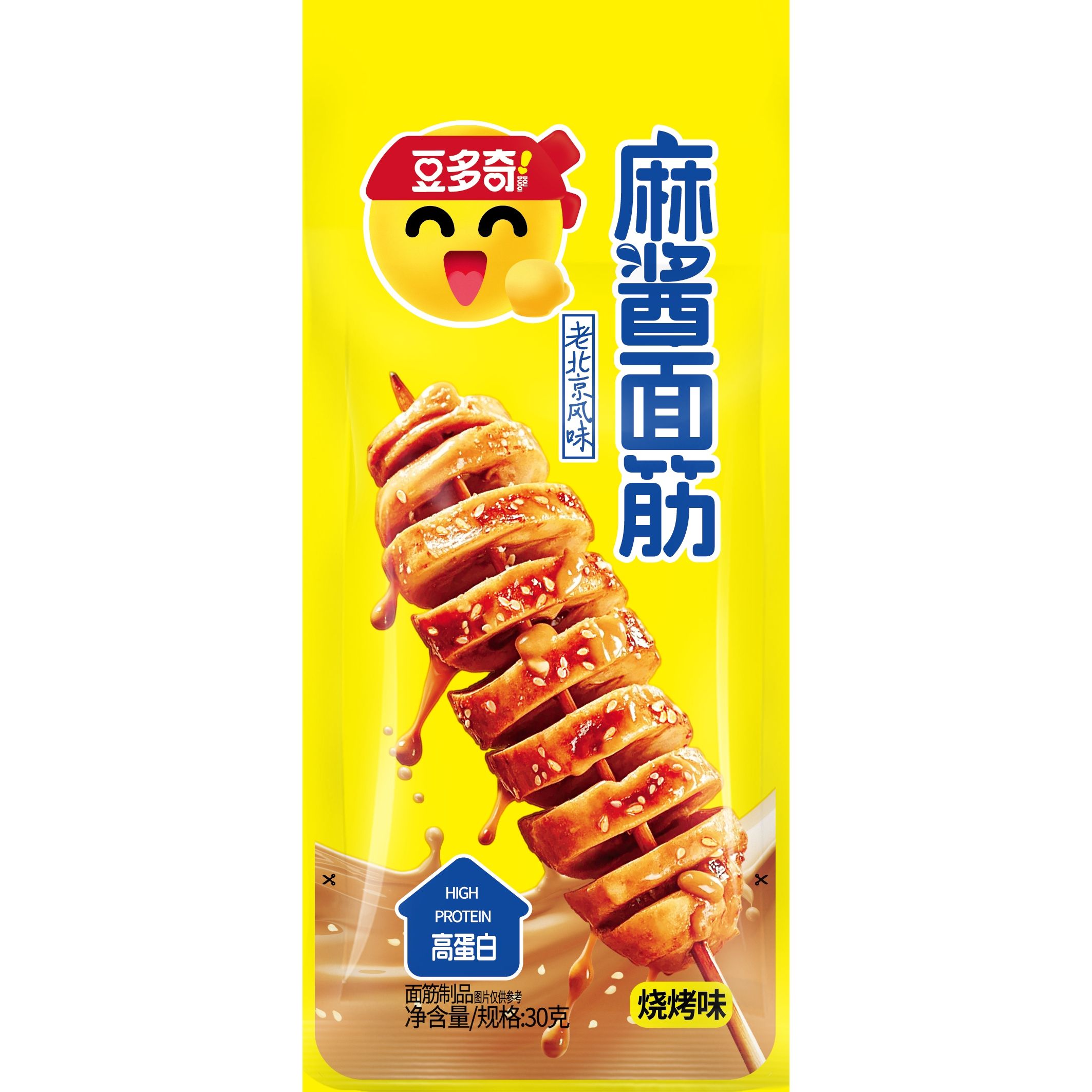 豆多奇麻酱面筋-烧烤味30g