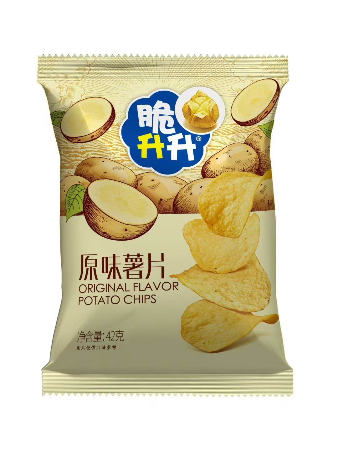 脆升升原味薯片42g