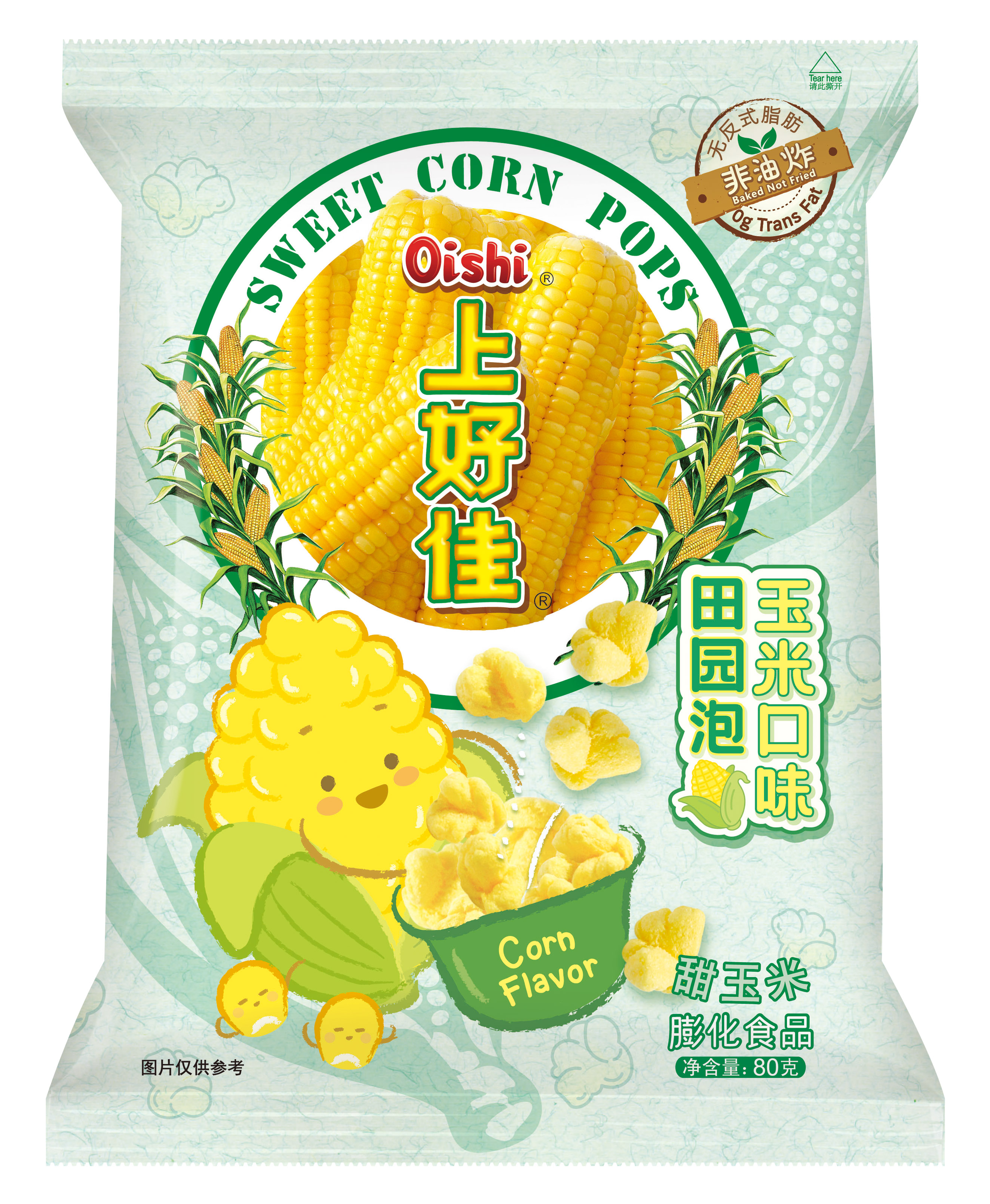 上好佳田园泡玉米口味80g
