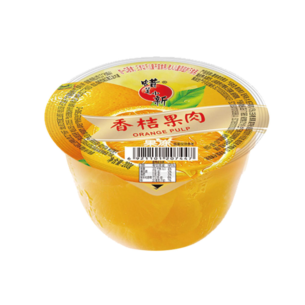 蜡笔小新果肉果冻桔子200g