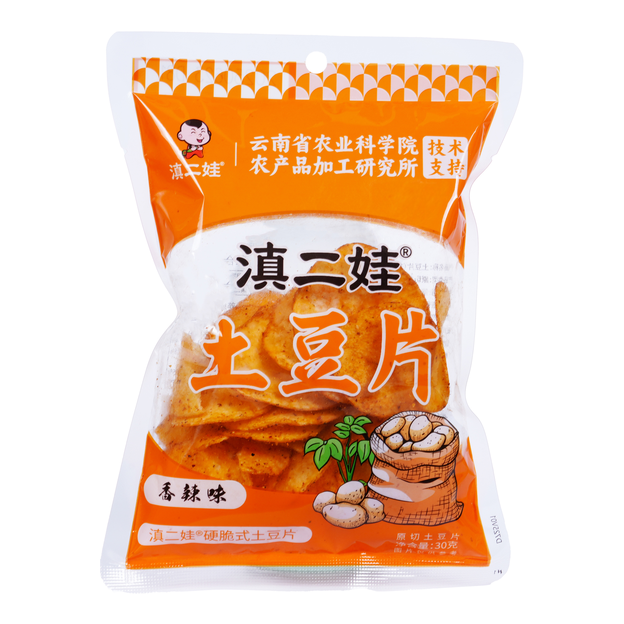 滇二娃土豆片香辣味30g