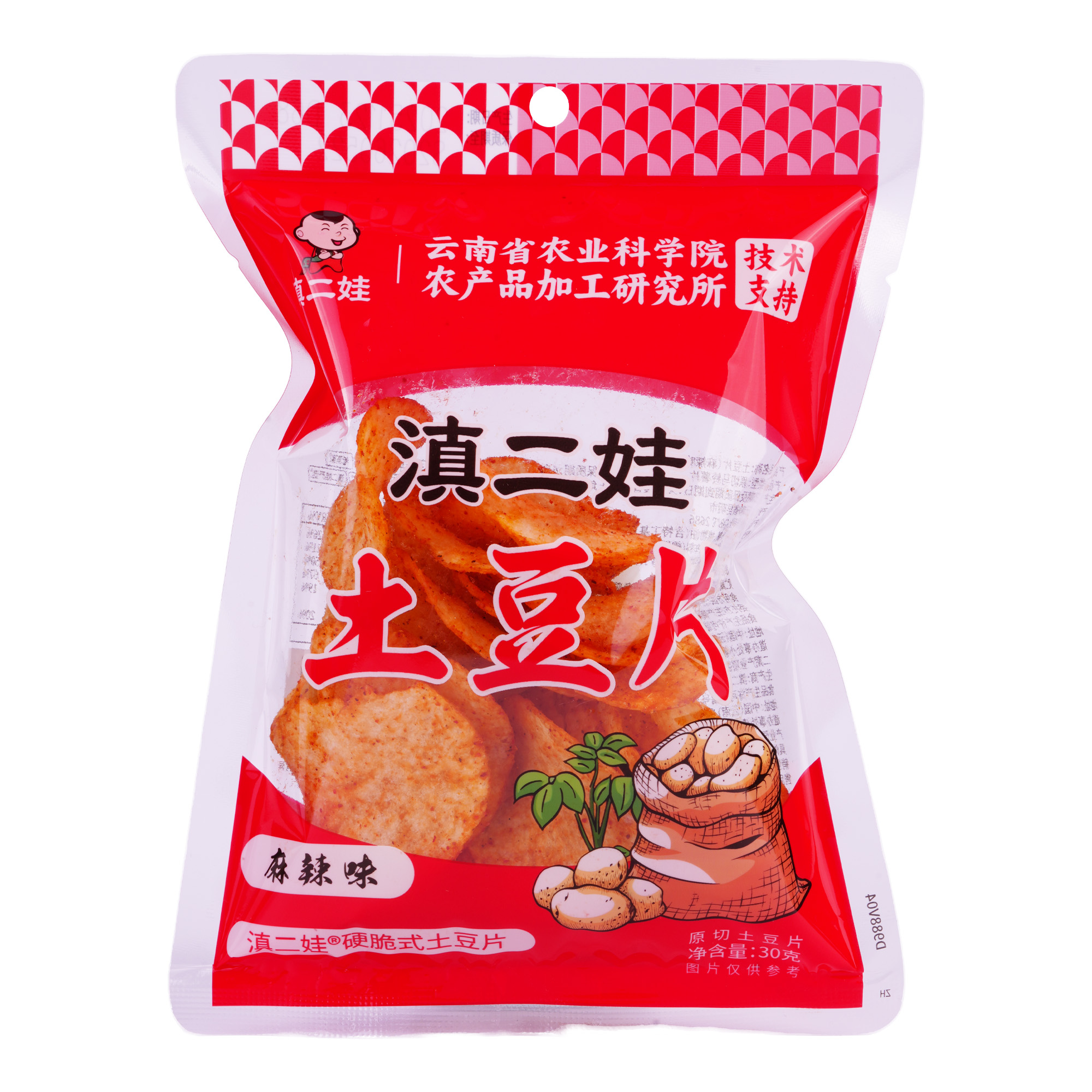 滇二娃土豆片麻辣味30g