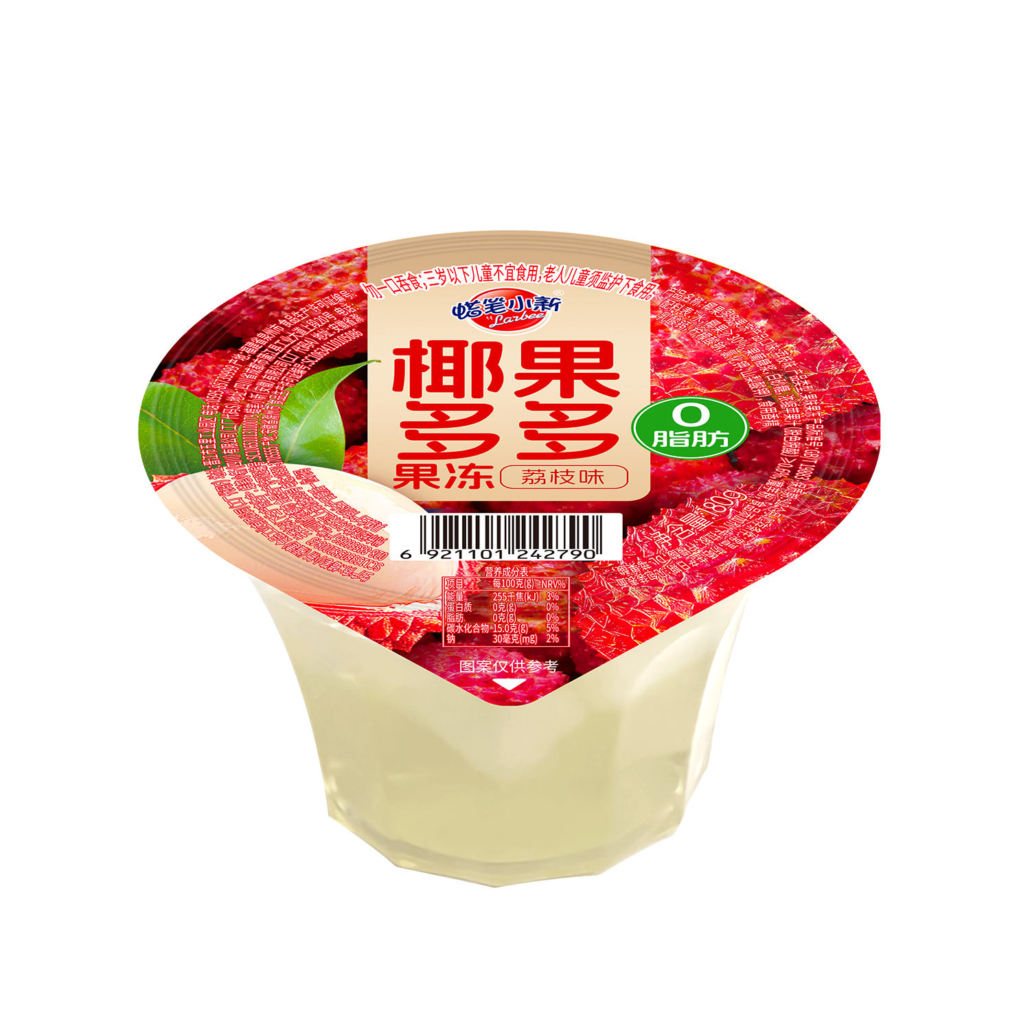 蜡笔小新椰果多多果冻荔枝味180g