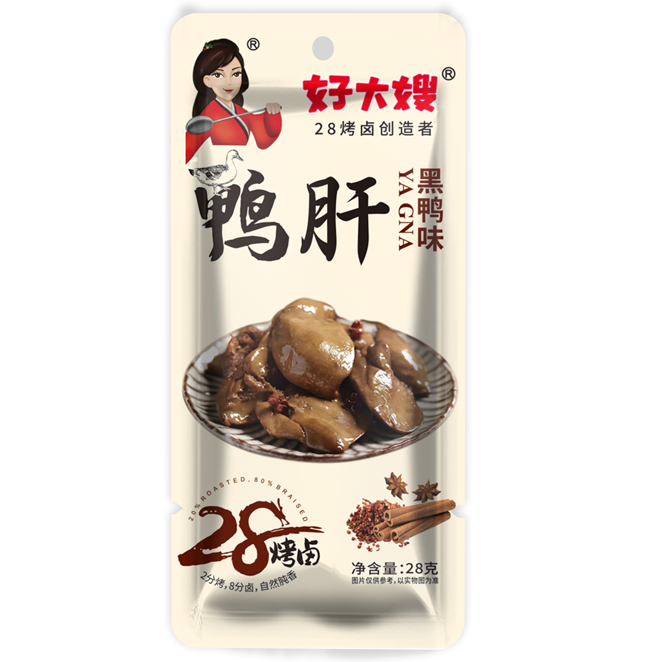 好大嫂鸭肝黑鸭味28g