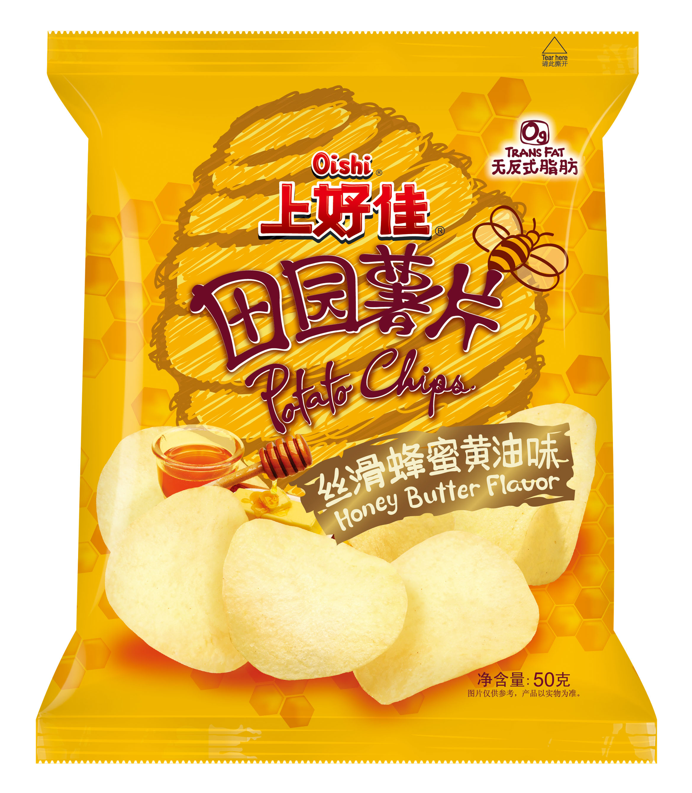 上好佳田园薯片蜂蜜黄油50g