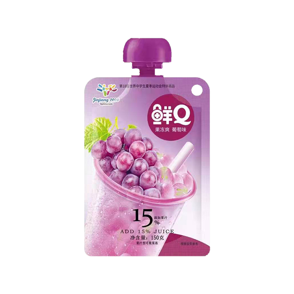 蜡笔小新鲜Q果冻爽葡萄味150g