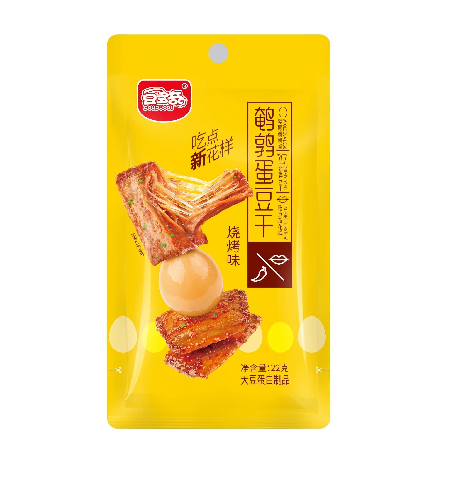 豆多奇鹌鹑蛋豆干-烧烤22g